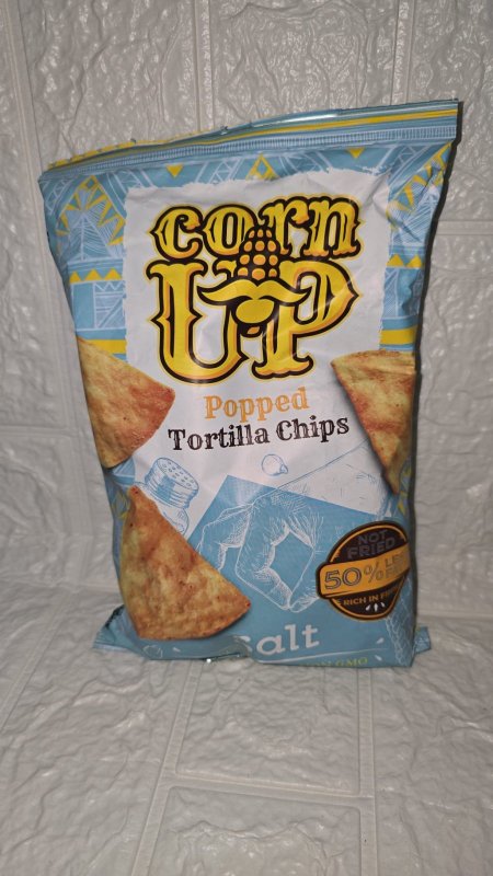 رقائق التورتيلا Corn UP بالملح البحري